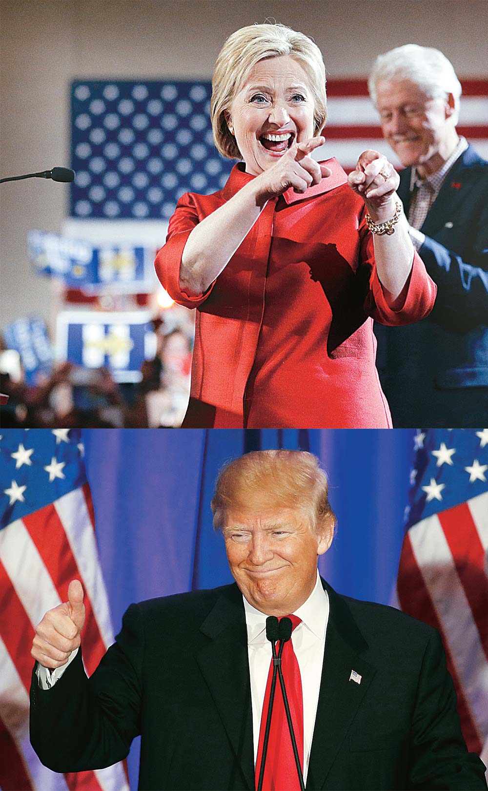 힐러리 ‘승기’·트럼프 ‘질주’