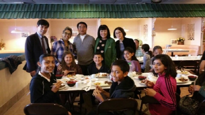 살리나스 몬테벨라 초등학교 한국어반 한식체험