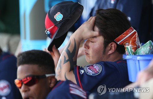 박병호 5경기째 침묵…이대호·오승환·김현수 결장