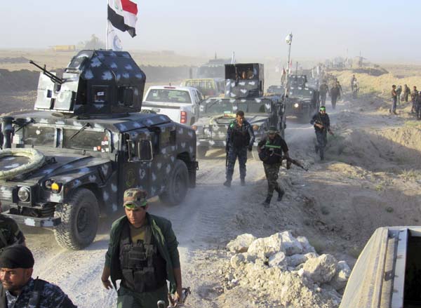 이라크군 IS장악 팔루자 봉쇄