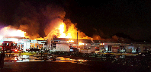 한인업소 밀집 쇼핑몰 대형 화재