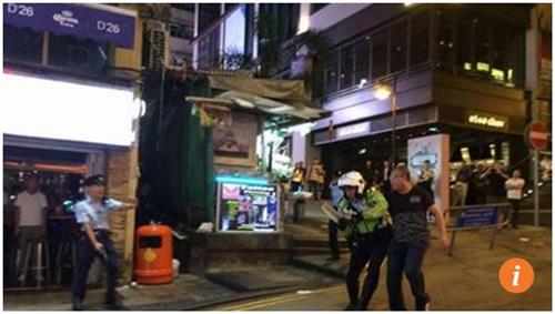 홍콩 도심서 한밤 중 ‘묻지마’ 흉기 난동…4명 부상