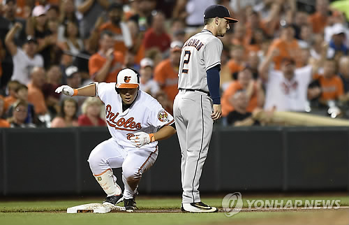 김현수, MLB 첫 1경기 4안타 폭발…타율 0.329