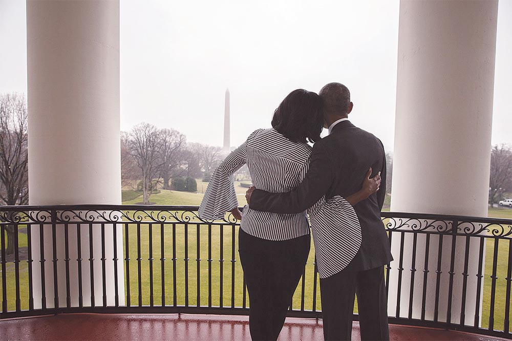 오바마 부부 ‘백악관 마지막 날’