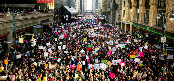 맨하탄서 ‘여성들의 행진’’… 40만명 운집