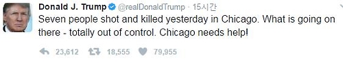 시카고 7명 총격사망…트럼프 “통제불능…시카고는 도움 필요”