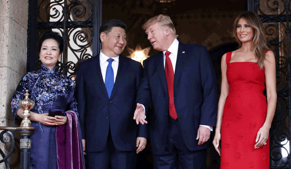 트럼프-시진핑 역사적 첫 대면