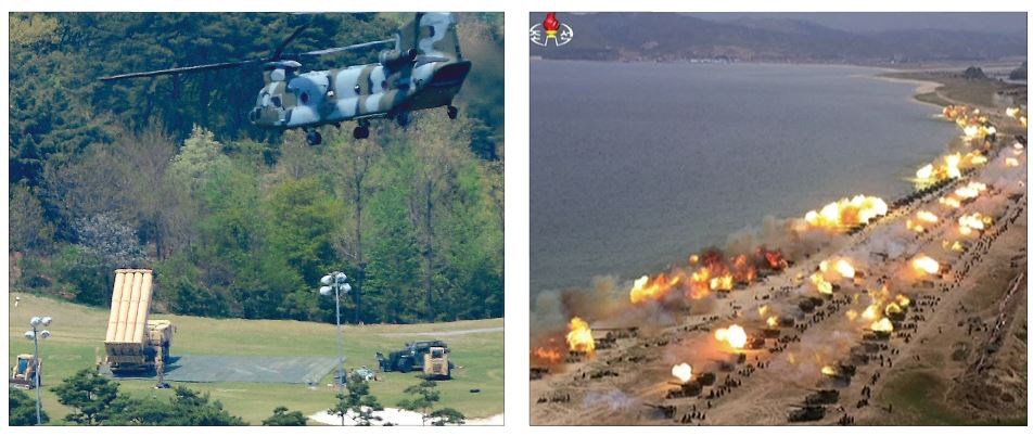 한국 ‘전격 사드 배치’  VS  북 ‘사상최대 화력쇼’