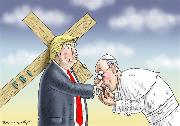 교황과 트럼프의 만남