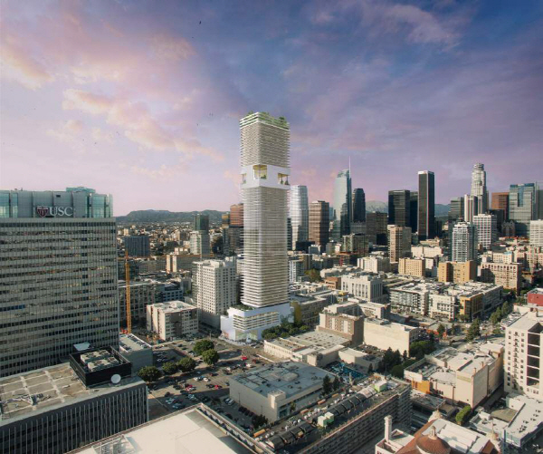 LA 다운타운에 70층 아파트 신축, 거주용 건물로는 가주에서 가장 높아