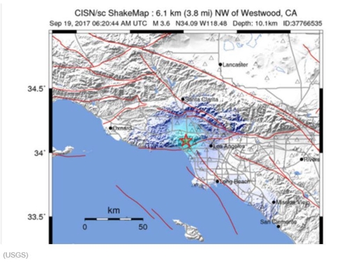 LA에 규모 3.6 지진…할리우드 스타들 트윗릴레이