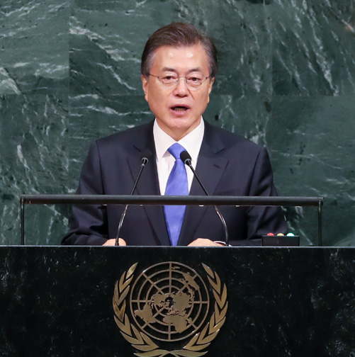 유엔데뷔 성공적…‘북핵공조’ 넓히고‘평화’’띄우기