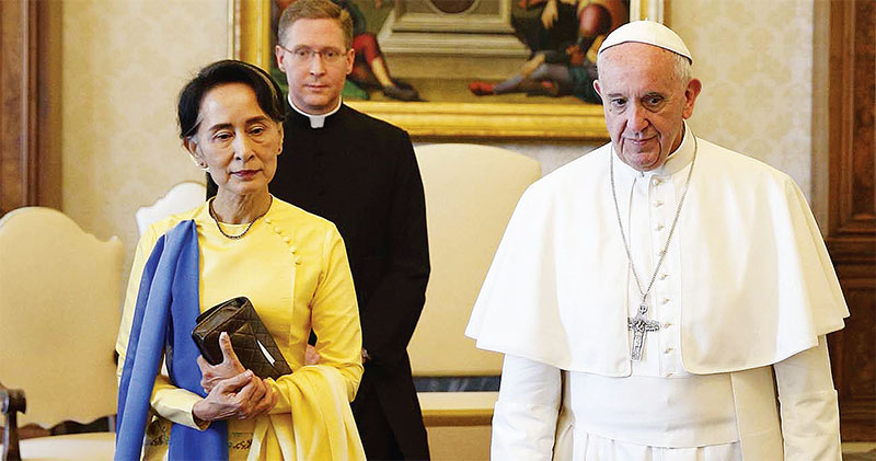 교황, 로힝야 유혈사태 현장·난민촌은 안간다