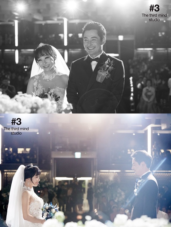 “행복한 신랑신부”..이세창♥정하나, 본식 결혼사진 공개