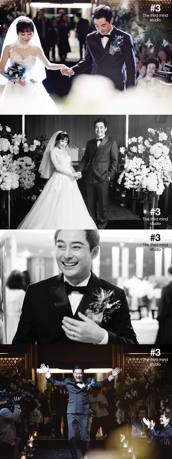 “행복한 신랑신부”..이세창♥정하나, 본식 결혼사진 공개