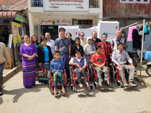 작은나눔, 미얀마에 사랑의 휠체어 200대 전달