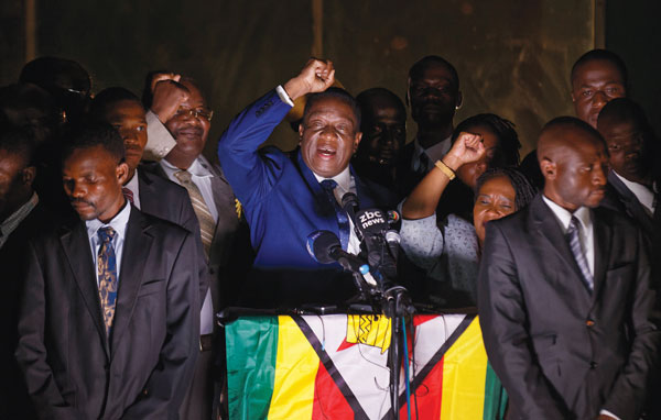 ‘악어’음난가그와 내일 짐바브웨 대통령 취임