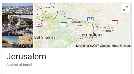 구글맵, 예루살렘 ‘이스라엘 수도’로 설정해 논란