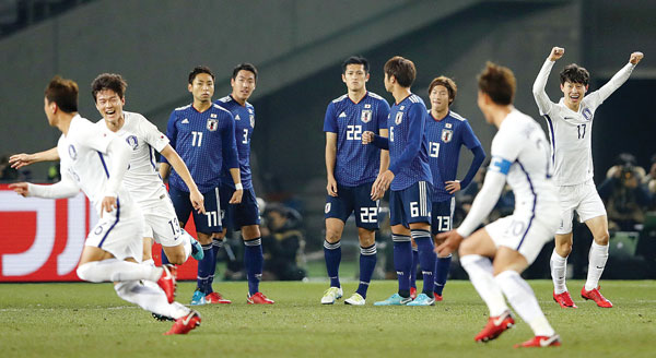 한국축구‘도쿄대첩’대승
