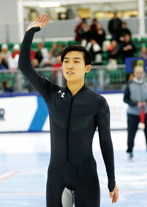토머스 홍, 평창올림픽 미 숏트랙 대표로 선발