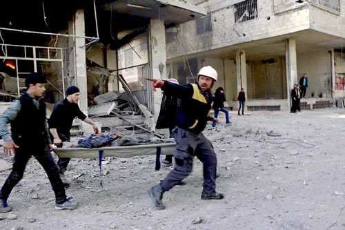 시리아, 반군지역 무차별 공습···어린이 57명 등 주민 194명 숨져