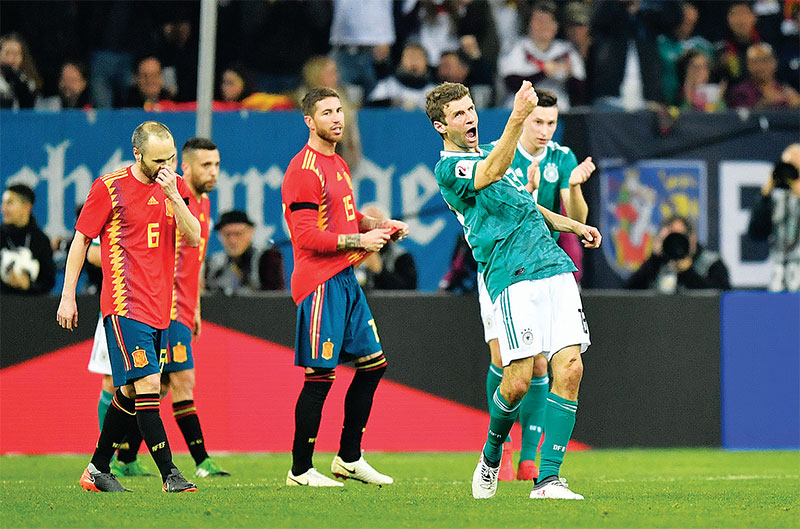 FIFA A매치 라운드업  독일-스페인,‘월드컵 결승 프리뷰‘서 1-1