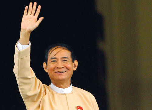 아웅산 수치 ‘오른팔’, 미얀마 새 대통령으로