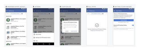 페이스북, 이용자에 인터넷 검색 기록 삭제 옵션