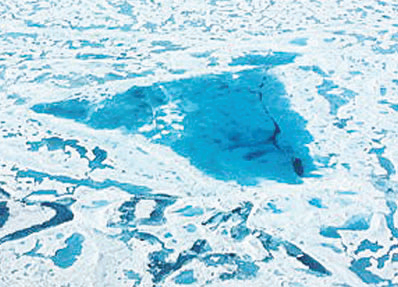 북극해 묽은 얼음이 사라진다