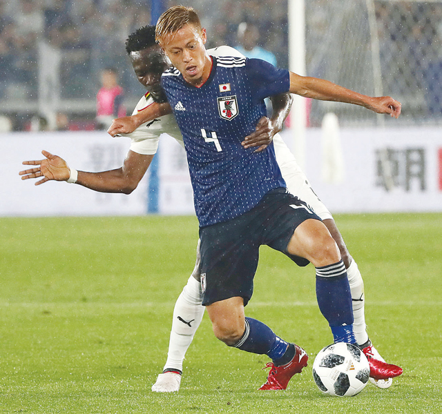 일본, 월드컵 출정식서 가나에 0-2 무릎