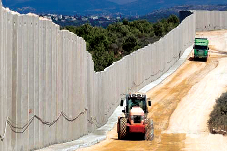 이스라엘, 레바논 국경에도 콘크리트 장벽