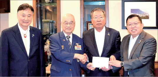 한국전 참전‘추모의 벽 건립’ 1만달러 기증
