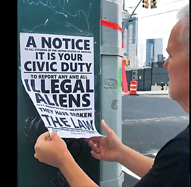 “불체자 신고는 의무” 반이민 포스터 뉴욕 한인 밀집지역에 등장 공분