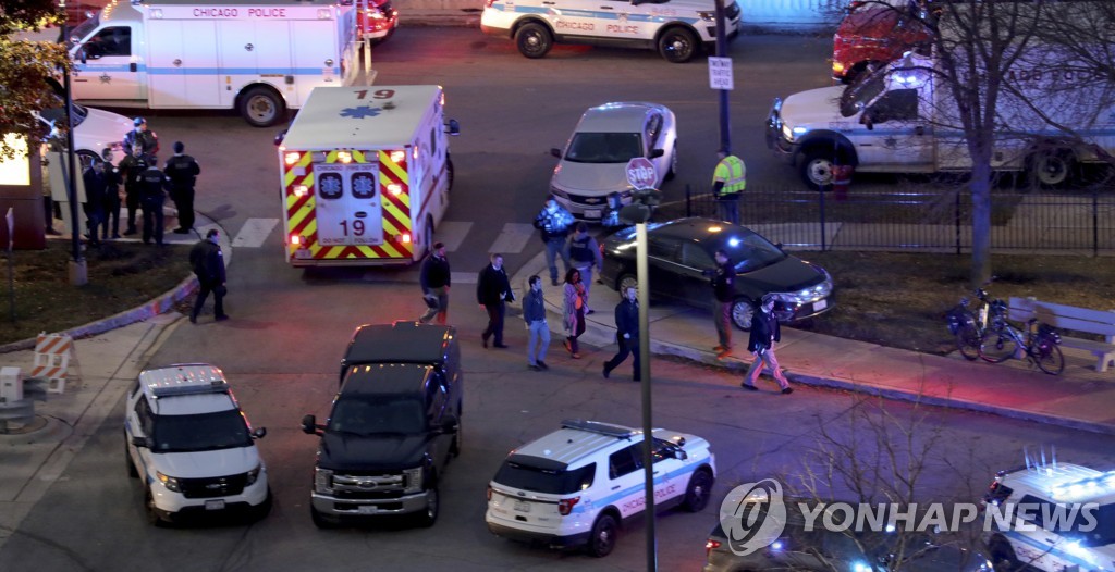 시카고 병원서 총격…총격범 사망·경찰관 포함 4명 중태