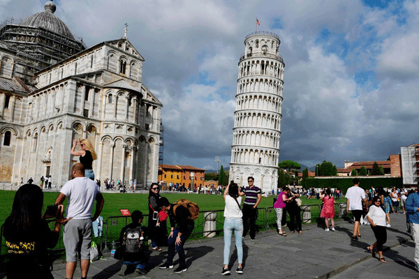 이탈리아‘피사의 사탑’기울기 줄어들었다