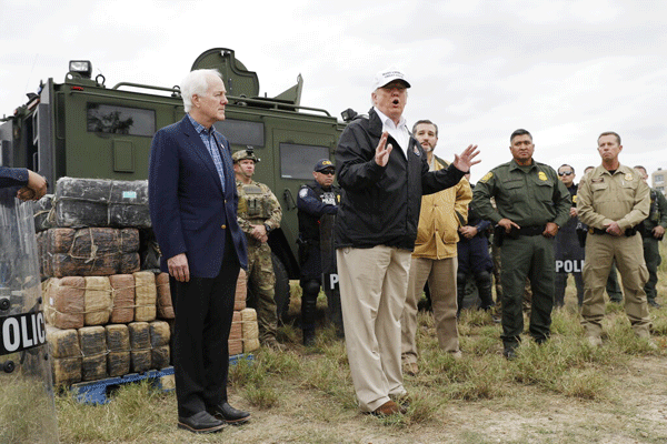 트럼프, “ 국경장벽 합의안되면 비상사태 선포”