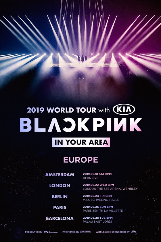블랙핑크, 아시아→유럽..런던·파리 등 5개국 월드 투어 추가