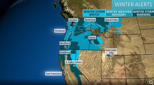 시애틀 29년만의 폭설 예보…눈폭풍 동부까지 영향 예상