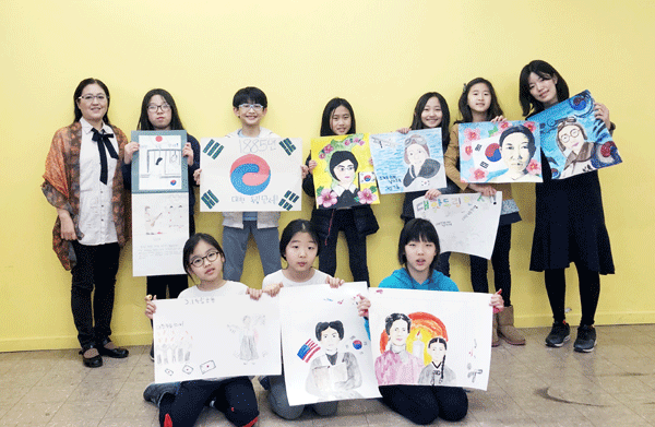 훈민학당 한국학교 여성독립운동가 100인그림대회