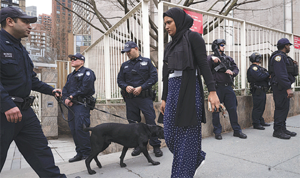 뉴욕주,  이슬람사원 테러경계 강화