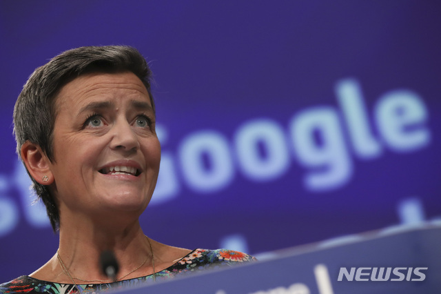 EU, 구글에 온라인 검색 반경쟁 행태로 17억 달러 벌금