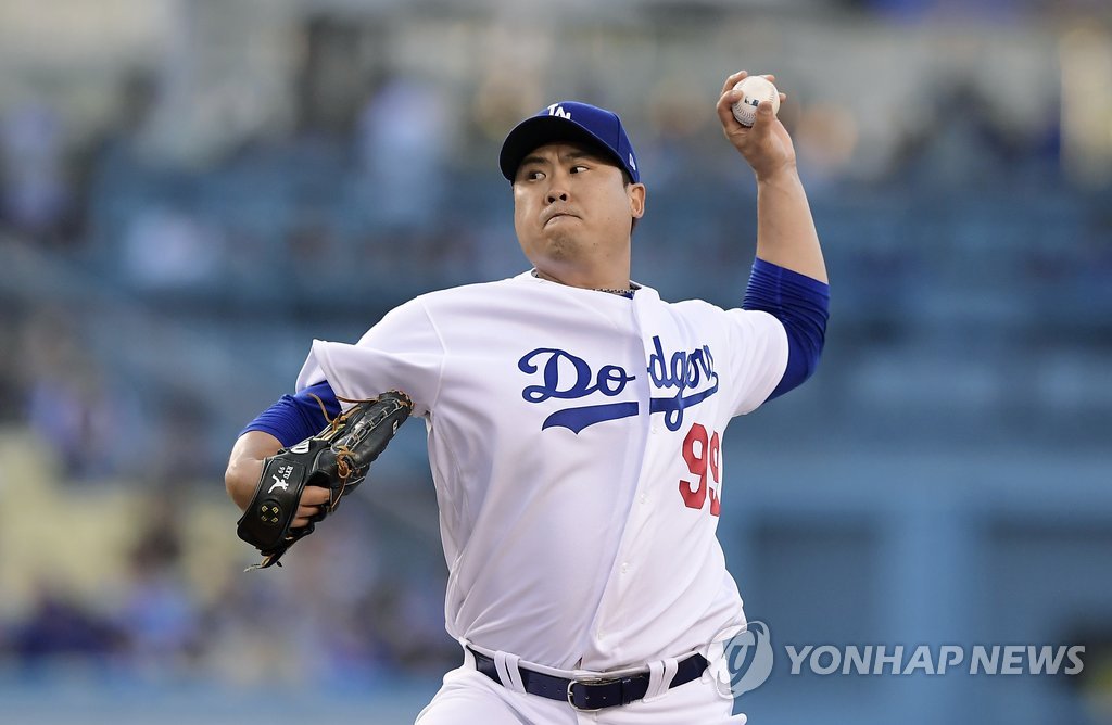 류현진, MLB닷컴 ‘이달의 팀’ 선발투수에 선정