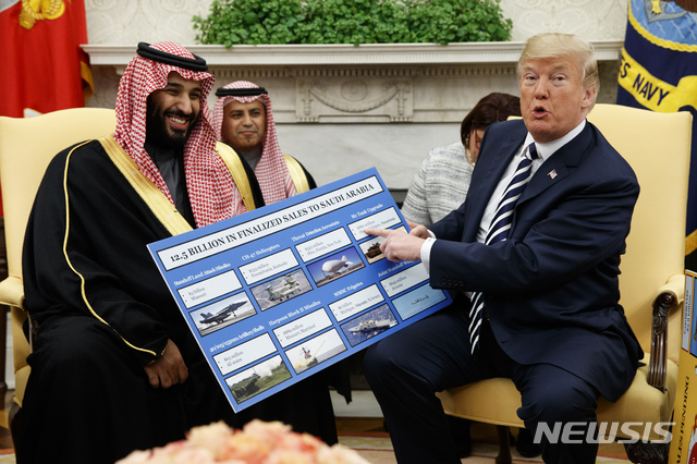 상원, ‘트럼프 추진’ 사우디 무기수출 제동 결의안 가결