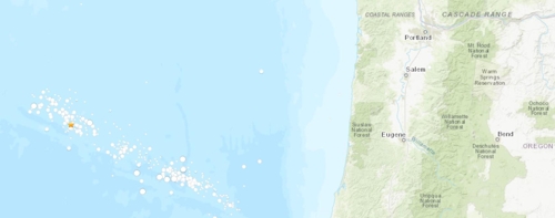 오리건주 앞바다서 규모 5.4 지진