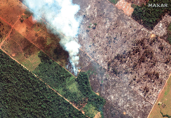 아마존 3주째 불길…지구의 허파가 타 들어간다