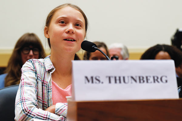 16세 소녀의 기후변화 외침 “미국은 과학을 모르나요”