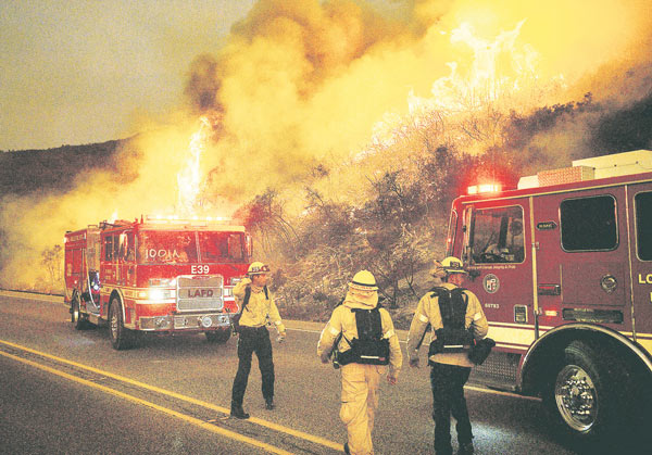 샌타바바라 대형 산불 6천명 대피