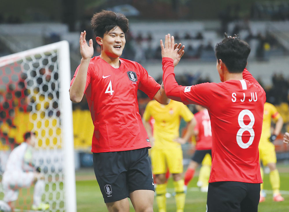 김민재 헤딩 결승골… 한국, 중국에 1-0