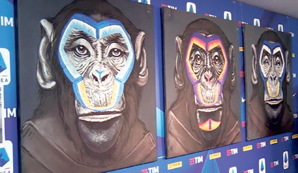 ‘원숭이 그림’ 인종차별 근절캠페인, 국제적 비난에 세리에A 회장 사과
