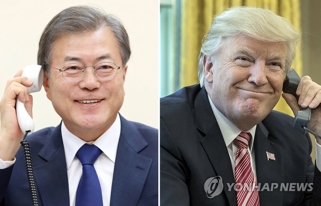 트럼프 “韓 의료장비 지원” 요청…문대통령 “여유분 최대 지원”